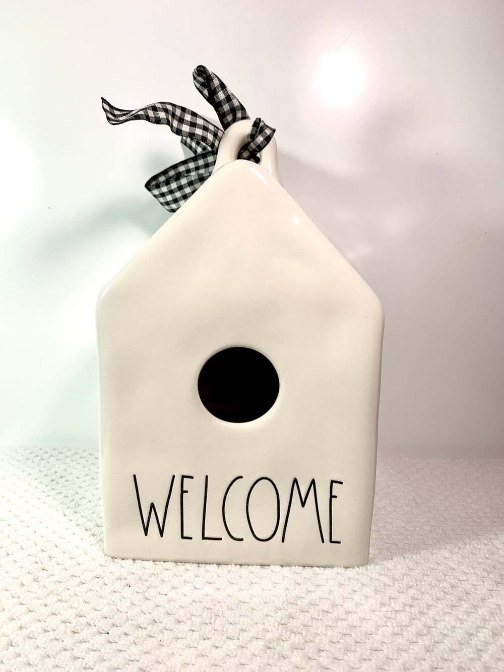 Rae Dunn WELCOME bird house